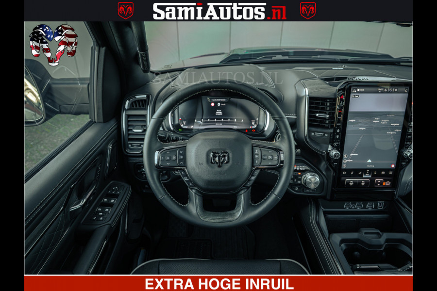 Dodge Ram Limited Night H.O 540HP 706Nm | Massage + Full Option | De Meest Luxe en Volle Pick-Up in zijn Klasse | Comfortabele Dubbele Cabine met Royale 5 Zitplaatsen | BPM vrij | Nu Leverbaar uit Voorraad | Voorraad Nr 2328 -  5157