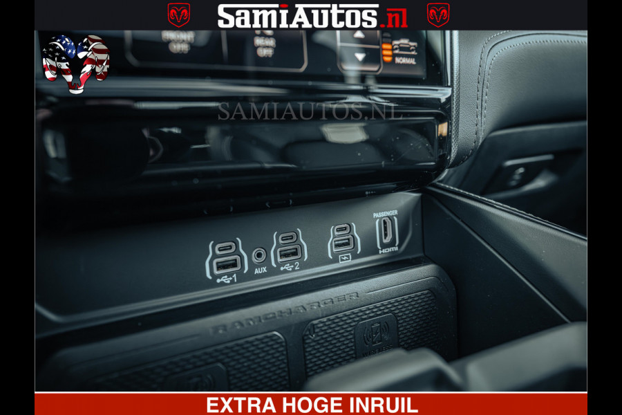 Dodge Ram Limited Night H.O 540HP 706Nm | Massage + Full Option | De Meest Luxe en Volle Pick-Up in zijn Klasse | Comfortabele Dubbele Cabine met Royale 5 Zitplaatsen | BPM vrij | Nu Leverbaar uit Voorraad | Voorraad Nr 2328 -  5157