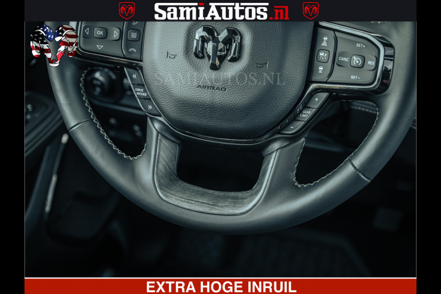 Dodge Ram Limited Night H.O 540HP 706Nm | Massage + Full Option | De Meest Luxe en Volle Pick-Up in zijn Klasse | Comfortabele Dubbele Cabine met Royale 5 Zitplaatsen | BPM vrij | Nu Leverbaar uit Voorraad | Voorraad Nr 2328 -  5157