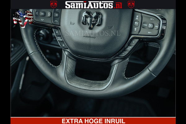 Dodge Ram Limited Night H.O 540HP 706Nm | Massage + Full Option | De Meest Luxe en Volle Pick-Up in zijn Klasse | Comfortabele Dubbele Cabine met Royale 5 Zitplaatsen | BPM vrij | Nu Leverbaar uit Voorraad | Voorraad Nr 2328 -  5157