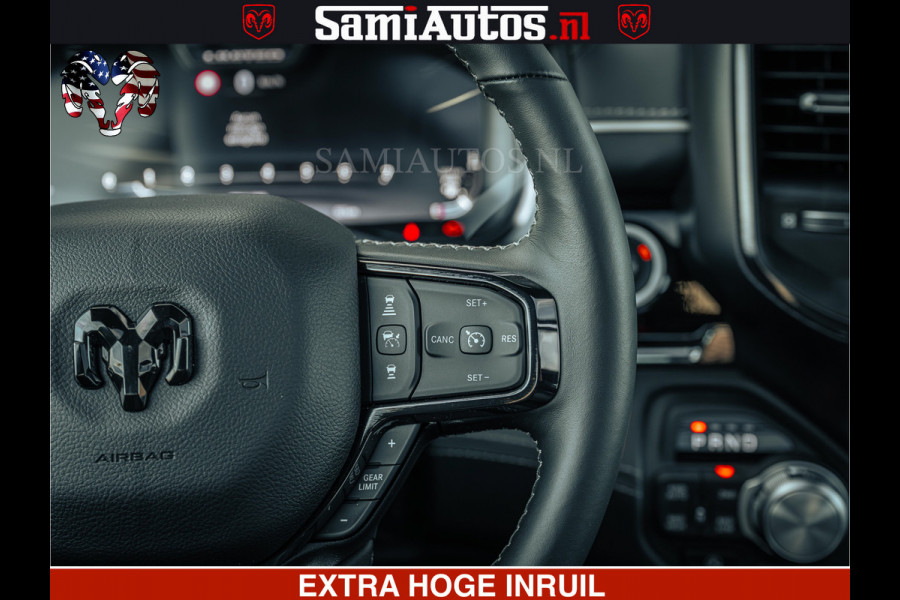 Dodge Ram Limited Night H.O 540HP 706Nm | Massage + Full Option | De Meest Luxe en Volle Pick-Up in zijn Klasse | Comfortabele Dubbele Cabine met Royale 5 Zitplaatsen | BPM vrij | Nu Leverbaar uit Voorraad | Voorraad Nr 2328 -  5157