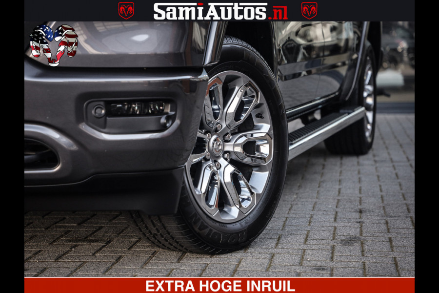 Dodge Ram 1500 LARAMIE SPORT | 5.7 V8 4X4 | 12 INCH MULTIMEDIA | MEMORY SEAT | BED STEP | 3500KG | GRANITE CRYSTAL | PRINS LPG | CRUISE | FULL LED | ALARM K3 | UITLAAT KLEP SYSTEEM ALS NIEUW!