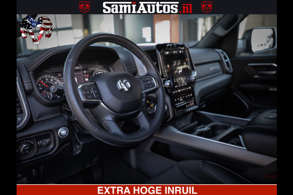 Dodge Ram 1500 LARAMIE SPORT | 5.7 V8 4X4 | 12 INCH MULTIMEDIA | MEMORY SEAT | BED STEP | 3500KG | GRANITE CRYSTAL | PRINS LPG | CRUISE | FULL LED | ALARM K3 | UITLAAT KLEP SYSTEEM ALS NIEUW!