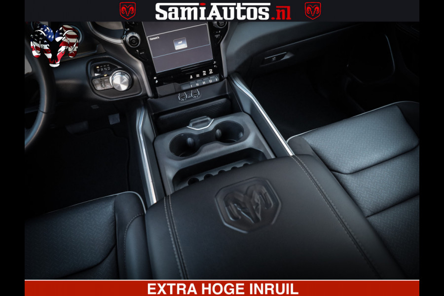Dodge Ram 1500 LARAMIE SPORT | 5.7 V8 4X4 | 12 INCH MULTIMEDIA | MEMORY SEAT | BED STEP | 3500KG | GRANITE CRYSTAL | PRINS LPG | CRUISE | FULL LED | ALARM K3 | UITLAAT KLEP SYSTEEM ALS NIEUW!