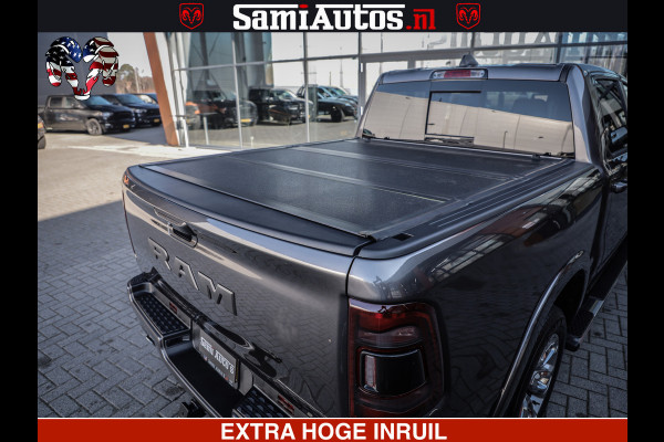 Dodge Ram 1500 LARAMIE SPORT | 5.7 V8 4X4 | 12 INCH MULTIMEDIA | MEMORY SEAT | BED STEP | 3500KG | GRANITE CRYSTAL | PRINS LPG | CRUISE | FULL LED | ALARM K3 | UITLAAT KLEP SYSTEEM ALS NIEUW!