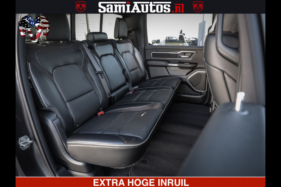 Dodge Ram 1500 LARAMIE SPORT | 5.7 V8 4X4 | 12 INCH MULTIMEDIA | MEMORY SEAT | BED STEP | 3500KG | GRANITE CRYSTAL | PRINS LPG | CRUISE | FULL LED | ALARM K3 | UITLAAT KLEP SYSTEEM ALS NIEUW!