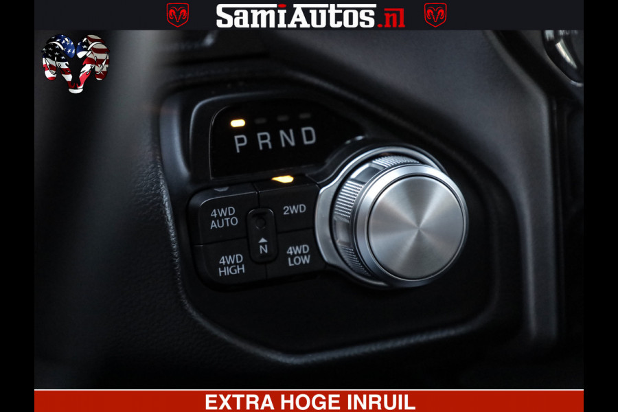 Dodge Ram 1500 LARAMIE SPORT | 5.7 V8 4X4 | 12 INCH MULTIMEDIA | MEMORY SEAT | BED STEP | 3500KG | GRANITE CRYSTAL | PRINS LPG | CRUISE | FULL LED | ALARM K3 | UITLAAT KLEP SYSTEEM ALS NIEUW!