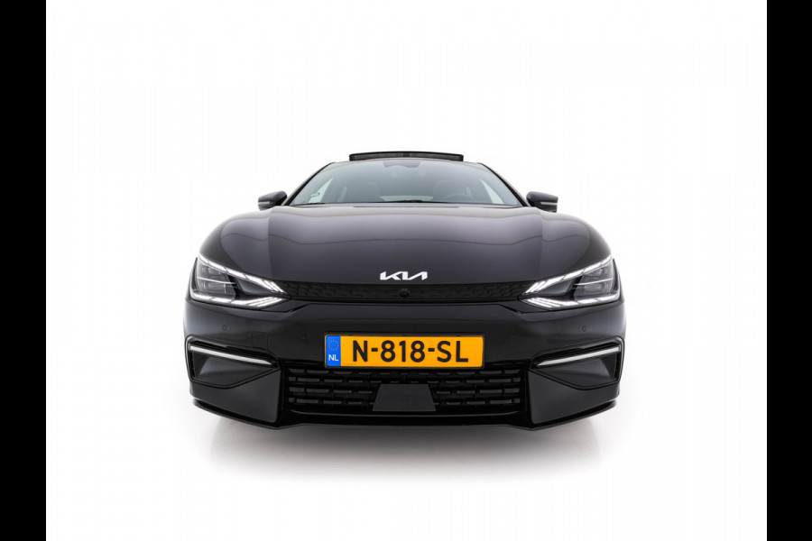 Kia Ev6 GT-Line 77.4 kWh (3-Fase-11kW) {SOH-100%} (INCL-BTW) Aut. *HEATPUMP | PANO | HEAD-UP | LEATHER-ALCANTARA | ADAPTIVE-CRUISE | DIGI-COCKPIT | MERIDIAN-AUDIO | MEMORYPACK | FULL-LED | KEYLESS | TOPVIEW | DAB | BLINDSPOT | NAVI-FULLMAP |