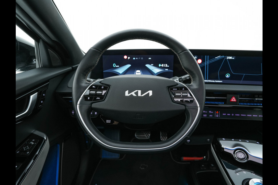 Kia Ev6 GT-Line 77.4 kWh (3-Fase-11kW) {SOH-100%} (INCL-BTW) Aut. *HEATPUMP | PANO | HEAD-UP | LEATHER-ALCANTARA | ADAPTIVE-CRUISE | DIGI-COCKPIT | MERIDIAN-AUDIO | MEMORYPACK | FULL-LED | KEYLESS | TOPVIEW | DAB | BLINDSPOT | NAVI-FULLMAP |