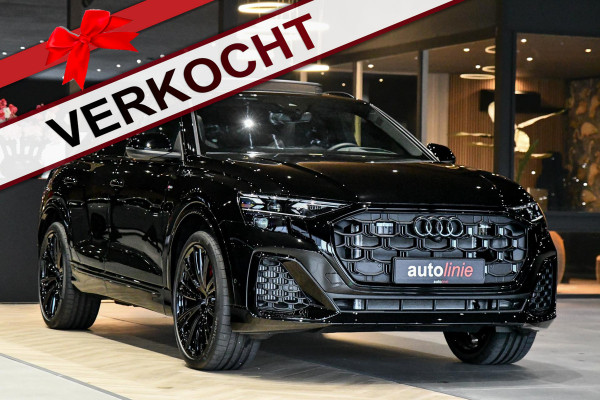 Audi Q8 60 TFSI e quattro Pro Line S Competition. RS Zetels, Massage, Carbon, 4W sturing, Softcl, Pano, Koeling, HUD, B&O, Trekh!