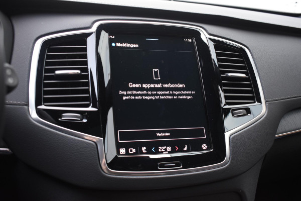 Volvo XC90 T8 455PK Recharge AWD Ultimate Bright / Luchtvering / Bowers & Wilkins / Schuif-kanteldak / 360 Camera / Head Up Display / Nappaleder met ventilatie / Massagefunctie / Gelamineerde zijruiten / 22'' Velgen / Trekhaak /  Stoelverwarming / Stuurverwarming