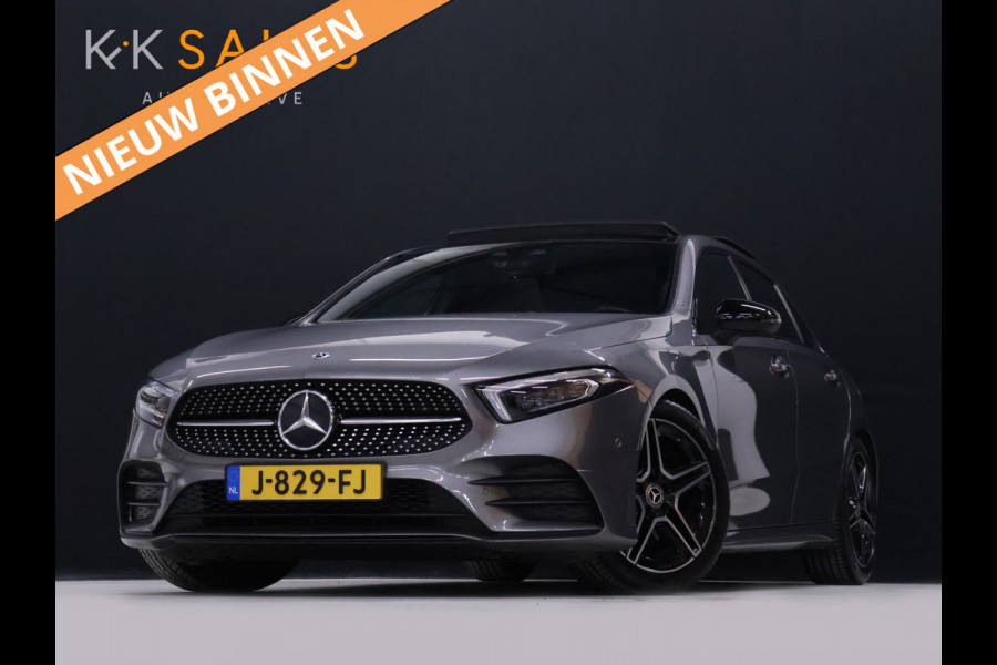Mercedes-Benz A-Klasse 180 Business Solution AMG [SCHUIFKANTELDAK, MEMORY SEATS, SFEERVERLICHTING, CRUISE CONTROL, BLUETOOTH TELEFOON, ACHTERUITRIJCAMERA, PDC V+A, NIEUWSTAAT]