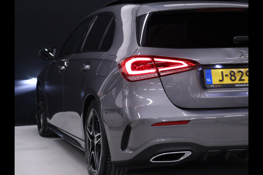 Mercedes-Benz A-Klasse 180 Business Solution AMG [SCHUIFKANTELDAK, MEMORY SEATS, SFEERVERLICHTING, CRUISE CONTROL, BLUETOOTH TELEFOON, ACHTERUITRIJCAMERA, PDC V+A, NIEUWSTAAT]