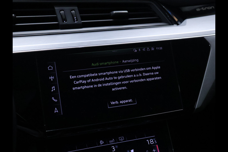Audi e-tron e-tron 55 quattro 95 kWh [LUCHTVERING, MEMORY SEATS, APPLE CARPLAY, ANDROID AUTO, CRUISE CONTROL, ACHTERUITRIJCAMERA, PDC V+A, STOEVERWARMING, NIEUWSTAAT]