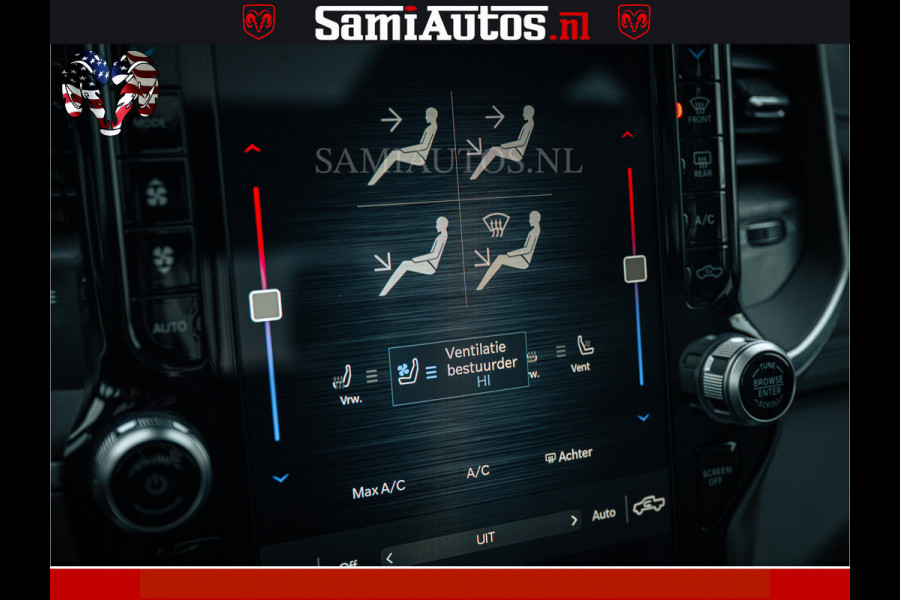 Dodge Ram V8 5.7 402PK | LARAMIE SPORT | Krachtige Hemi | Panorama Dak | 12' Scherm | LPG | Comfortabele Dubbele Cabine met Royale 5 Zitplaatsen | NIEUW EN BPM vrij | Nu Leverbaar uit Voorraad | Nr 2528 - 1276 |