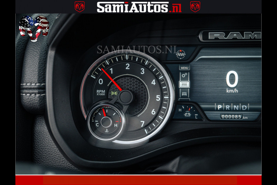 Dodge Ram V8 5.7 402PK | LARAMIE SPORT | Krachtige Hemi | Panorama Dak | 12' Scherm | LPG | Comfortabele Dubbele Cabine met Royale 5 Zitplaatsen | NIEUW EN BPM vrij | Nu Leverbaar uit Voorraad | Nr 2528 - 1276 |