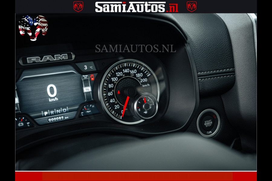 Dodge Ram V8 5.7 402PK | LARAMIE SPORT | Krachtige Hemi | Panorama Dak | 12' Scherm | LPG | Comfortabele Dubbele Cabine met Royale 5 Zitplaatsen | NIEUW EN BPM vrij | Nu Leverbaar uit Voorraad | Nr 2528 - 1276 |