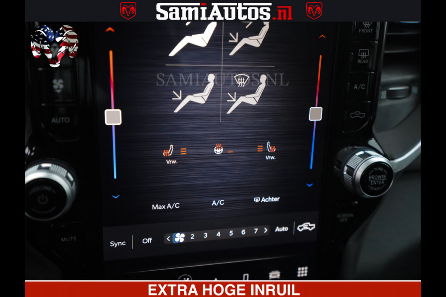 Dodge Ram SPORT | 5.7 V8 4x4 HEMI | PANORAMA DAK | GROOTSCHEM 12 INCH | LPG | Diamond Black Pearl | CREW CAB | DUBBELE CABINE | 5 PERSOONS | DC | VOORRAAD NR 2559 - 3308