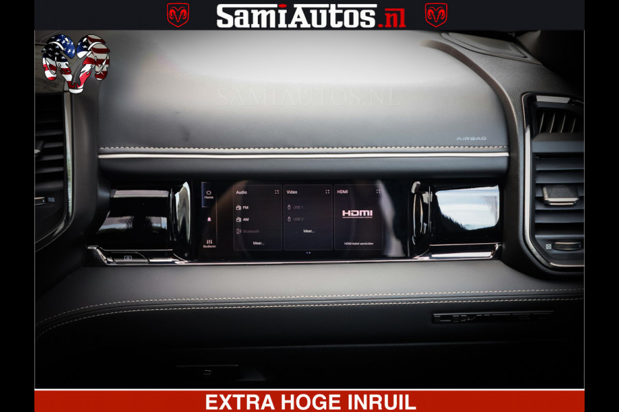 Dodge Ram 1500 Limited Night High Output 540HP 706Nm | Massage + Full Option | De Meest Luxe en Volle Pick-Up in zijn Klasse | Comfortabele Dubbele Cabine met Royale 5 Zitplaatsen | BPM vrij | Nu Leverbaar uit Voorraad | Voorraad Nr 2336 - 7700
