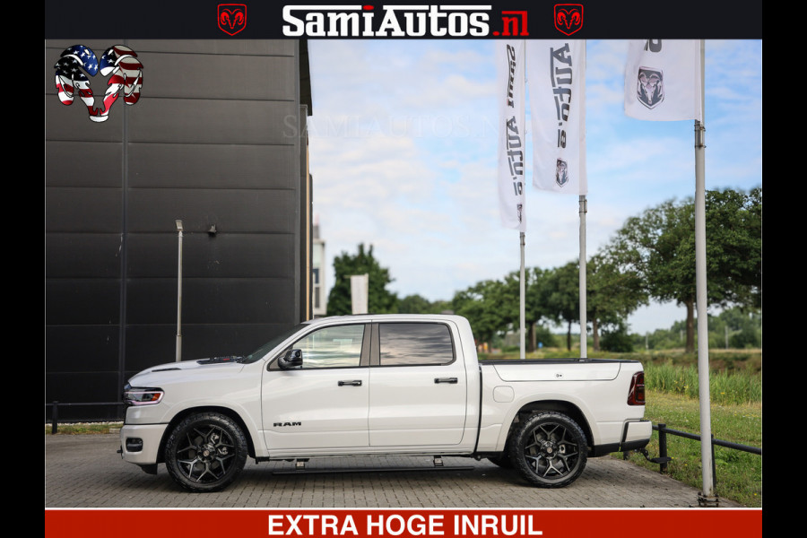 Dodge Ram 1500 Limited Night High Output 540HP 706Nm | Massage + Full Option | De Meest Luxe en Volle Pick-Up in zijn Klasse | Comfortabele Dubbele Cabine met Royale 5 Zitplaatsen | BPM vrij | Nu Leverbaar uit Voorraad | Voorraad Nr 2336 - 7700