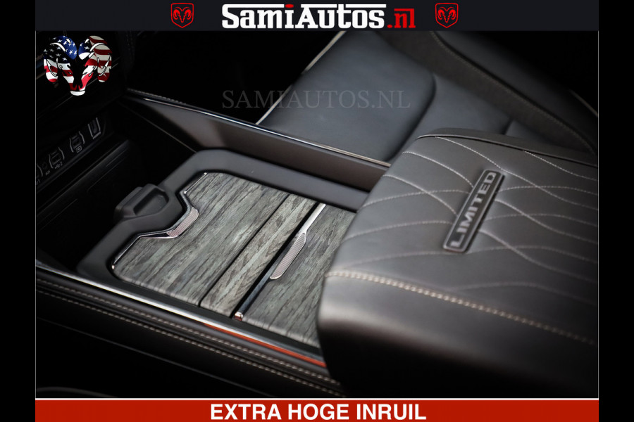Dodge Ram 1500 Limited Night High Output 540HP 706Nm | Massage + Full Option | De Meest Luxe en Volle Pick-Up in zijn Klasse | Comfortabele Dubbele Cabine met Royale 5 Zitplaatsen | BPM vrij | Nu Leverbaar uit Voorraad | Voorraad Nr 2336 - 7700