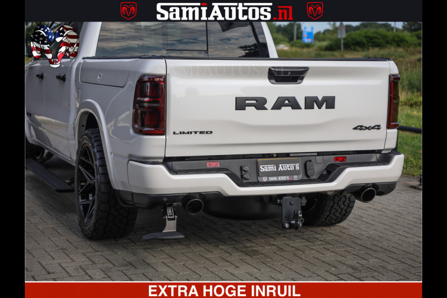 Dodge Ram 1500 Limited Night High Output 540HP 706Nm | Massage + Full Option | De Meest Luxe en Volle Pick-Up in zijn Klasse | Comfortabele Dubbele Cabine met Royale 5 Zitplaatsen | BPM vrij | Nu Leverbaar uit Voorraad | Voorraad Nr 2336 - 7700