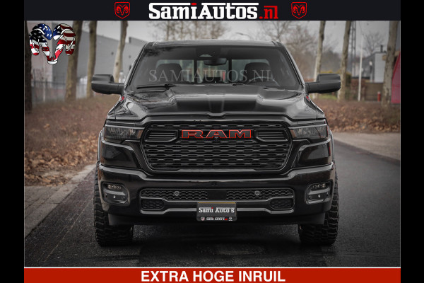 Dodge Ram RS LEDER RODE STIKSELS | 6 PERSOONS | 420Pk 636Nm | Pick-Up | Comfortabele Dubbele Cabine met Royale 6 Zitplaatsen | BPM vrij | Nu Leverbaar uit Voorraad | Voorraad Nr 2217- 2911