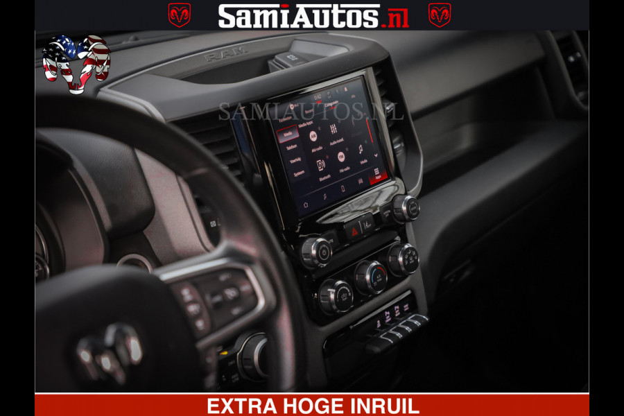 Dodge Ram RS LEDER RODE STIKSELS | 6 PERSOONS | 420Pk 636Nm | Pick-Up | Comfortabele Dubbele Cabine met Royale 6 Zitplaatsen | BPM vrij | Nu Leverbaar uit Voorraad | Voorraad Nr 2217- 2911