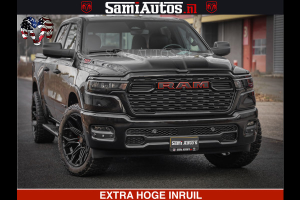 Dodge Ram RS LEDER RODE STIKSELS | 6 PERSOONS | 420Pk 636Nm | Pick-Up | Comfortabele Dubbele Cabine met Royale 6 Zitplaatsen | BPM vrij | Nu Leverbaar uit Voorraad | Voorraad Nr 2217- 2911