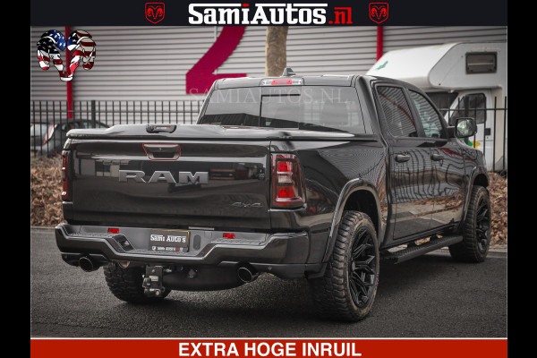 Dodge Ram RS LEDER RODE STIKSELS | 6 PERSOONS | 420Pk 636Nm | Pick-Up | Comfortabele Dubbele Cabine met Royale 6 Zitplaatsen | BPM vrij | Nu Leverbaar uit Voorraad | Voorraad Nr 2217- 2911