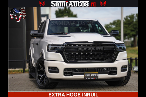 Dodge Ram 1500 1500 Limited Night High Output 540HP 706Nm | Massage + Full Option | De Meest Luxe en Volle Pick-Up in zijn Klasse | Comfortabele Dubbele Cabine met Royale 5 Zitplaatsen | BPM vrij | Nu Leverbaar uit Voorraad | Voorraad Nr 2298 - 7479