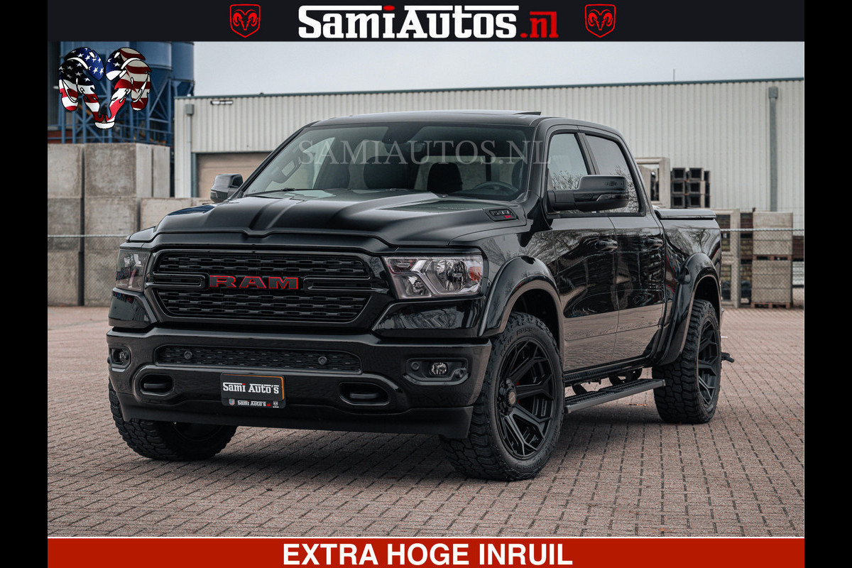Dodge Ram SPORT | 5.7 V8 4x4 HEMI | PANORAMA DAK | GROOTSCHEM 12 INCH | LPG | Diamond Black Pearl | CREW CAB | DUBBELE CABINE | 5 PERSOONS | DC | VOORRAAD NR 2556 - 6053