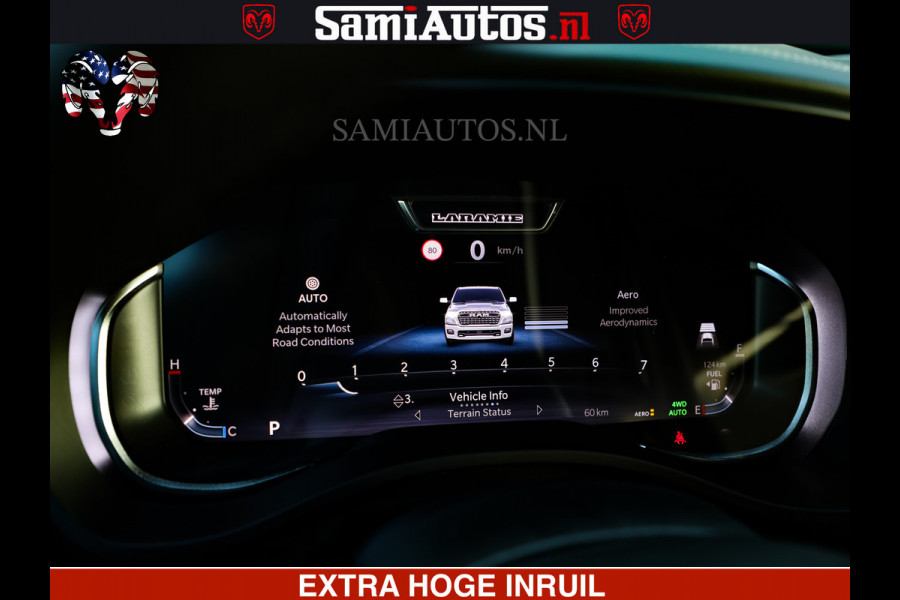 Dodge Ram 1500 Night Premium | Full Option | De Meest Luxe Pick-Up in zijn Klasse | Comfortabele Dubbele Cabine met Royale 5 Zitplaatsen | BPM vrij | Nu Leverbaar uit Voorraad | Voorraad Nr 2287 - 3384