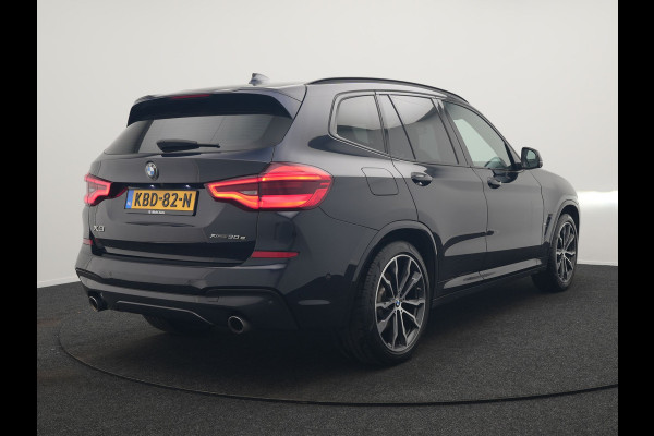 BMW X3 xDrive30e M Sport Plug In Hybrid 293pk Dealer O.H. PHEV | Adaptive Cruise | Head Up | 360 Camera | Harman / Kardon | Adaptief Onderstel | Lederen Sportstoelen Memory & Verwarmd | Sfeerverlichting | M Sportstuur Stuur Verwarmd | Keyless |