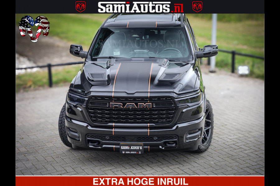 Dodge Ram 1500 Limited SPORT H.O 540HP 706Nm | Massage + Full Option | De Meest Luxe en Volle Pick-Up in zijn Klasse | Comfortabele Dubbele Cabine met Royale 5 Zitplaatsen | BPM vrij | Nu Leverbaar uit Voorraad | Voorraad Nr 2355 - 5149