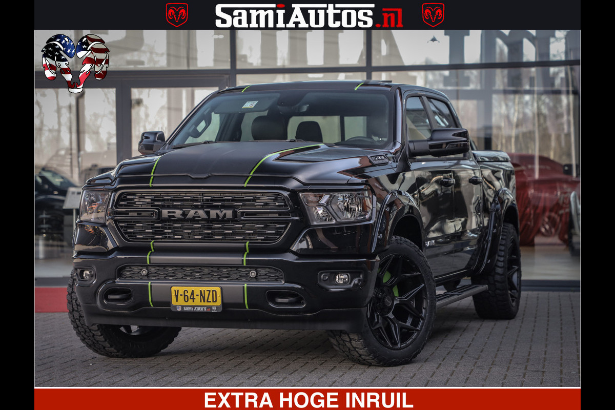 Dodge Ram SPORT | 5.7 V8 4x4 HEMI | PANORAMA DAK | GROOTSCHEM 12 INCH | LPG | Diamond Black Pearl | CREW CAB | DUBBELE CABINE | 5 PERSOONS | DC | VOORRAAD NR 2554 - 6048