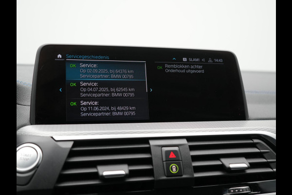 BMW X3 xDrive30e M Sport Plug In Hybrid 293pk Dealer O.H. PHEV | Adaptive Cruise | Head Up | 360 Camera | Harman / Kardon | Adaptief Onderstel | Lederen Sportstoelen Memory & Verwarmd | Sfeerverlichting | M Sportstuur Stuur Verwarmd | Keyless |
