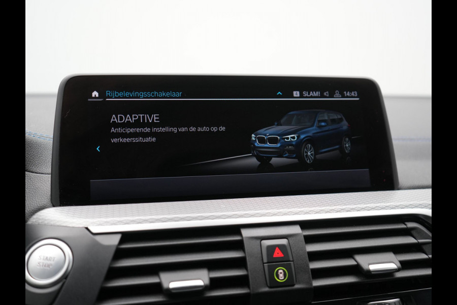 BMW X3 xDrive30e M Sport Plug In Hybrid 293pk Dealer O.H. PHEV | Adaptive Cruise | Head Up | 360 Camera | Harman / Kardon | Adaptief Onderstel | Lederen Sportstoelen Memory & Verwarmd | Sfeerverlichting | M Sportstuur Stuur Verwarmd | Keyless |