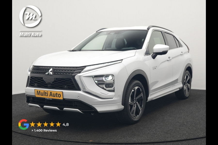 Mitsubishi Eclipse Cross 2.4 Intense+ Plug In Hybrid 188pk Dealer O.H. PHEV | Trekhaak Afn. | 360 Camera | Adaptive Cruise | Lederen Sportstoelen & Stuur Verwarmd | Navigatie Via TomTom | Apple Carplay | Keyless | Blis | DAB |