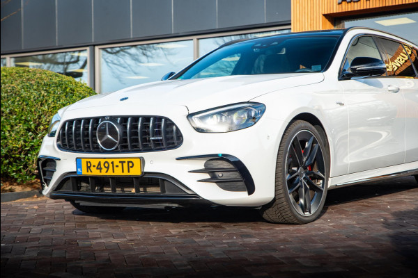 Mercedes-Benz E-Klasse Estate 53 AMG 4MATIC Premium 360 Cam Panodak Burmester Ambient 360 Cam Leer Alcantara ACC Dode Hoek DAB+ E53