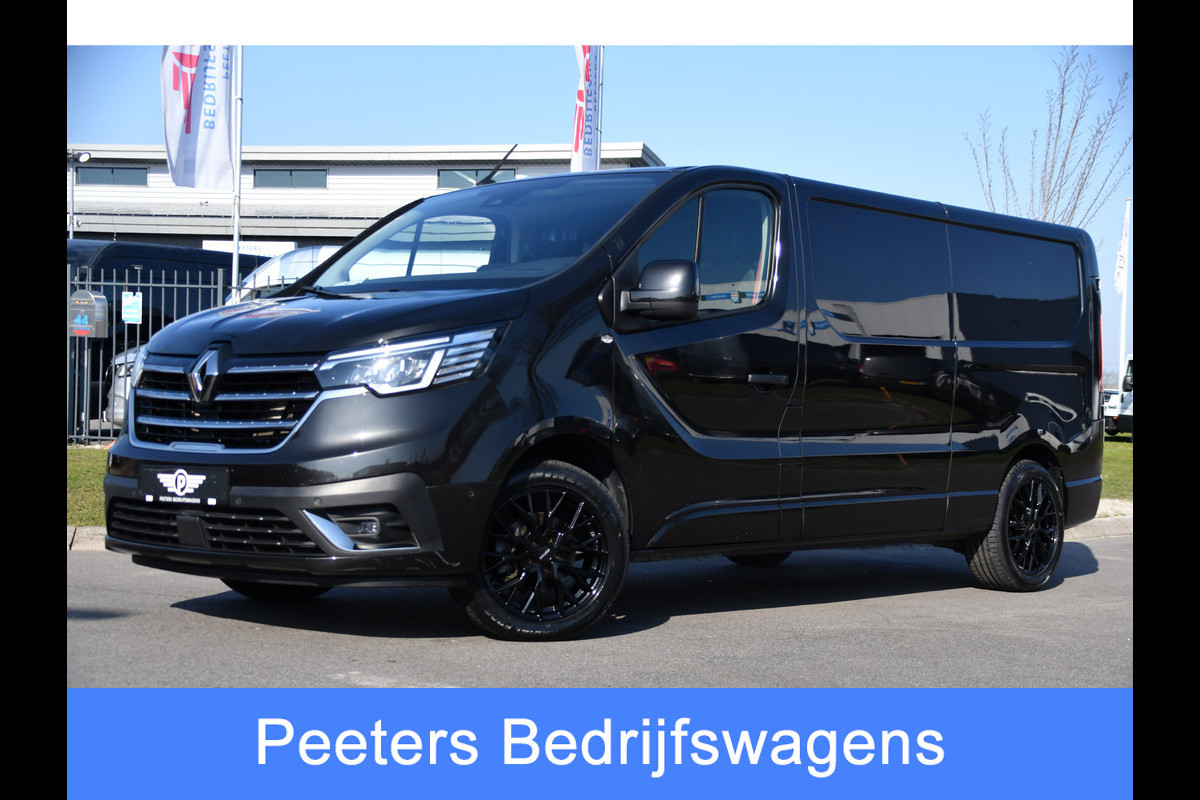 Renault Trafic 2.0 dCi 170 T30 L2H1 Luxe Black Edition Adaptieve Cruise, Camera, Carplay, 170pk, LED, Clima, Leder, Trekhaak, Automaat, Uniek!