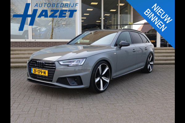 Audi A4 Avant 35 TFSI SPORT S LINE BLACK EDITION QUANTUMGRIJS + LEDER SPORTINTERIEUR | TREKHAAK | 20 INCH