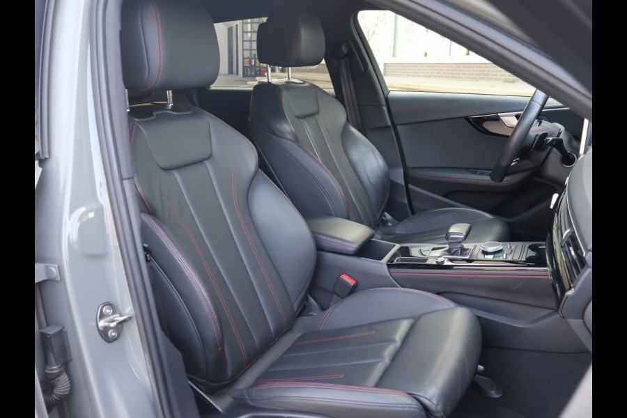 Audi A4 Avant 35 TFSI SPORT S LINE BLACK EDITION QUANTUMGRIJS + LEDER SPORTINTERIEUR | TREKHAAK | 20 INCH