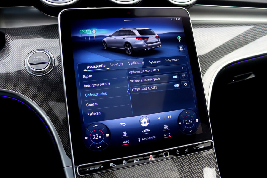 Mercedes-Benz C-Klasse Estate 300 e AMG Line Premium+ | Distronic+ | Panoramadak | Trekhaak | Memory | HUD | Digital Light | Verwarmd Stuurwiel | Advanced Sound System | Keyless Go | Surround Camera |