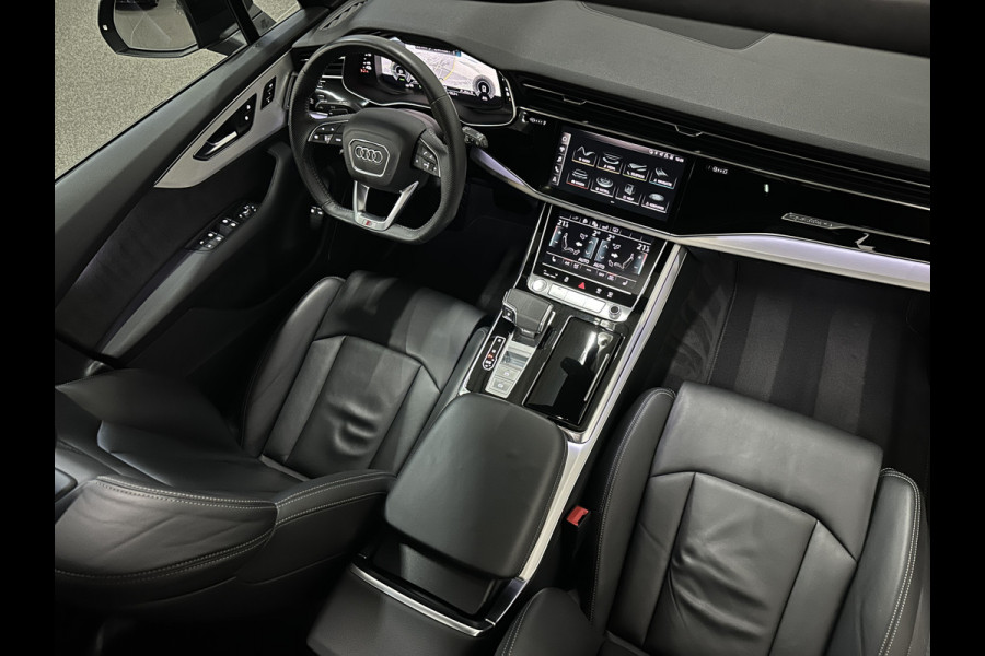 Audi Q7 3.0 V6 380pk Hybrid S-Line Sportpack | Panorama | Leder | Luchtvering | 22" | LED-Matrix | Keyless-Go | 22 inch | Memory | Alarm | Stoelverwarming V+A | Camera | Virtual-Cockpit | 3-Zone Clima | Draadloos Laden | Standkachel | Rijklaarprijs!