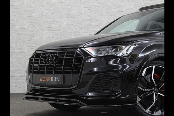 Audi Q7 3.0 V6 380pk Hybrid S-Line Sportpack | Panorama | Leder | Luchtvering | 22" | LED-Matrix | Keyless-Go | 22 inch | Memory | Alarm | Stoelverwarming V+A | Camera | Virtual-Cockpit | 3-Zone Clima | Draadloos Laden | Standkachel | Rijklaarprijs!