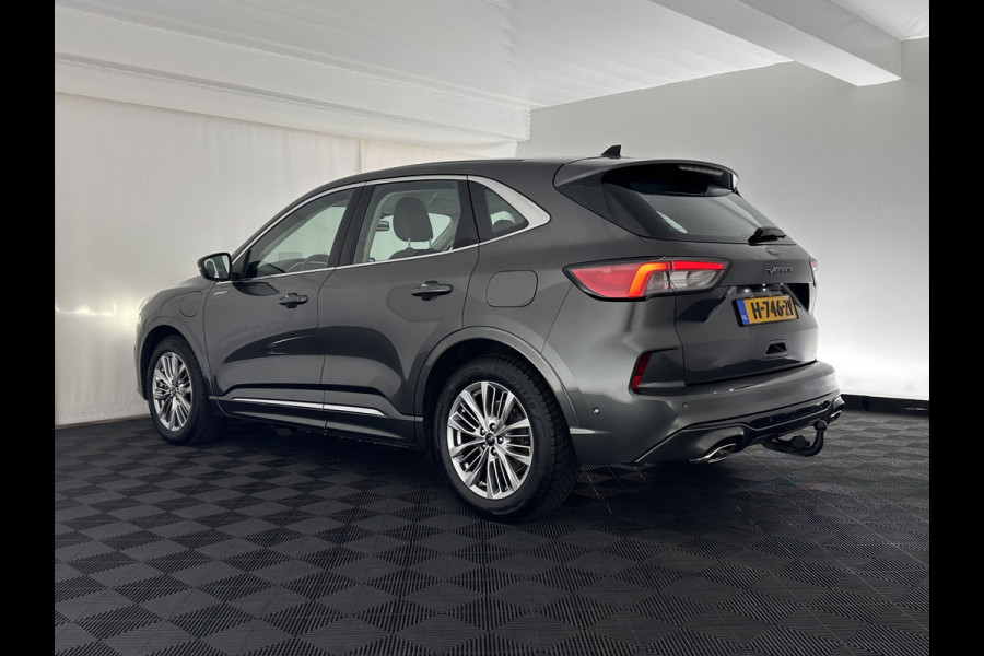 Ford Kuga 2.5 PHEV Vignale (INCL-BTW) Aut. *HEAD-UP | LEATHER | DIGI-COCKPIT | FULL-LED | KEYLESS | DAB | CARPLAY | NAVI-FULLMAP | MEMORY-PACK | HEATED-COMFORTSEATS | PRIVACY-GLASS | TOWBAR | 18''ALU*