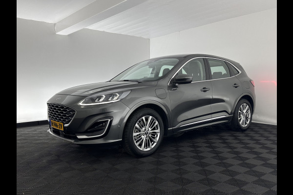 Ford Kuga 2.5 PHEV Vignale (INCL-BTW) Aut. *HEAD-UP | LEATHER | DIGI-COCKPIT | FULL-LED | KEYLESS | DAB | CARPLAY | NAVI-FULLMAP | MEMORY-PACK | HEATED-COMFORTSEATS | PRIVACY-GLASS | TOWBAR | 18''ALU*