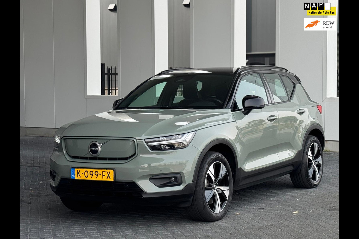 Volvo XC40 Recharge P8 AWD 408 pk R-Design, afneembare trekhaak, stoelverwarming, 1 e eigenaar, NL auto met nap