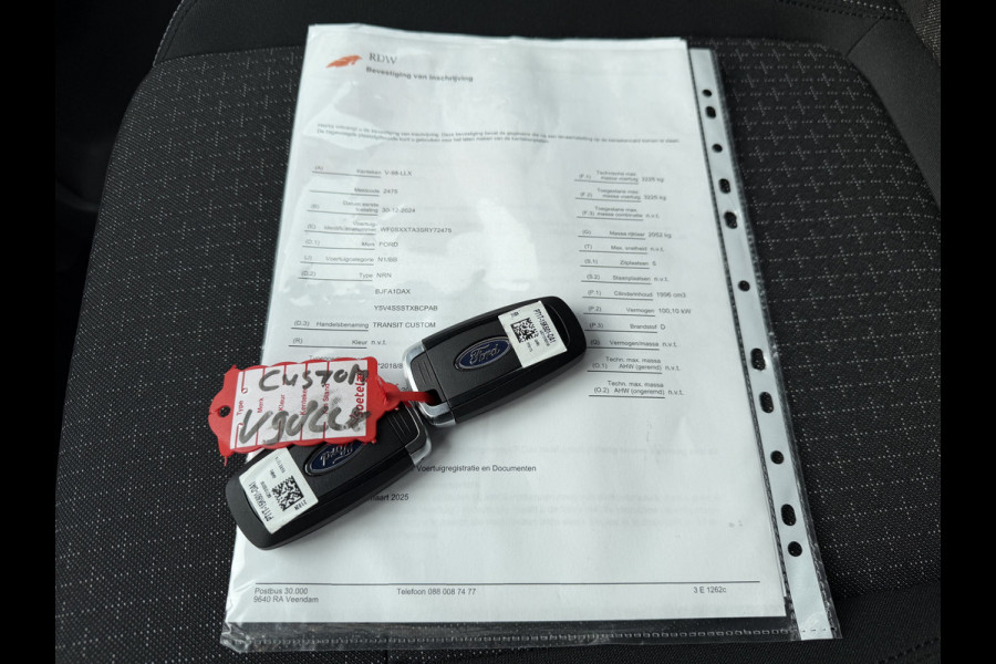 Ford Transit Custom 320 2.0 TDCI L2H1 Trend originele Ford DC 5 persoons / vaste prijs rijklaar € 40.950 ex btw / lease vanaf € 668 / dubbel schuifdeur / isofix / euro 6 diesel / NIEUW bpm vrij / vol opties !